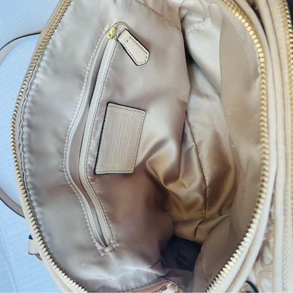 Coach Madison Georgie OP Art Convertible Satchel - Picture 11 of 12